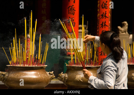 Thien Hau Pagoda buddhistischer Tempel in Saigons Chinatown Stockfoto