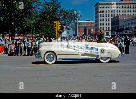 Miss Enid bei einer Parade in Enid Oklahoma USA 1950 Stockfoto