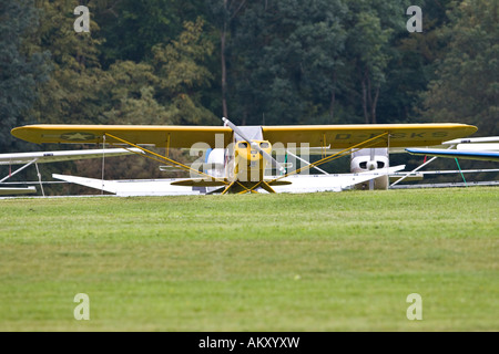 Piper, Europas großer Vintage Flugzeug treffen auf der Hahnweide, Kirchheim-Teck, Baden Württemberg, Deutschland Stockfoto