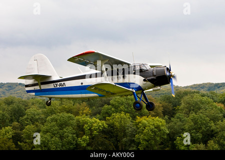 Antonov An-2, Europas großer Vintage Flugzeug treffen auf der Hahnweide, Kirchheim-Teck, Baden Württemberg, Deutschland Stockfoto