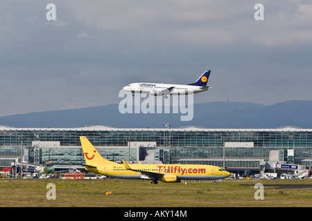 Flughafen Frankfurt, Hessen, Deutschland Stockfoto