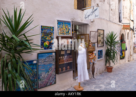 Souvenir-Shop in der alten Stadt Eivissa, Ibiza, Balearen, Spanien Stockfoto