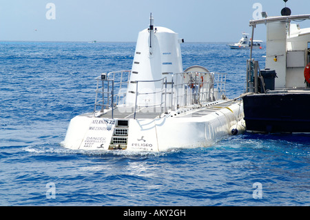 U-Boot-Atlantis-7 an der Küste von Cozumel, Halbinsel Yucatan, Mexiko Stockfoto