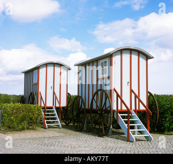 Bansin Usedom Mecklenburg-Vorpommern Deutschland historischen Bath Karren Stockfoto