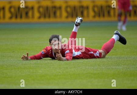 Roberto HILBERT VfB Stuttgart liegen auf Rasen Stockfoto