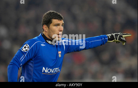 Torhüter Rémy VERCOUTRE Olympique Lyonnais Stockfoto