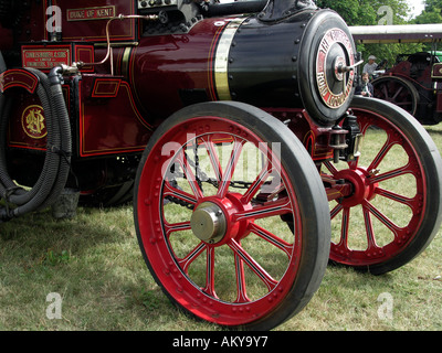 Vorderen Ende des Vitage Dampftraktor bei einem Steam fair Stockfoto