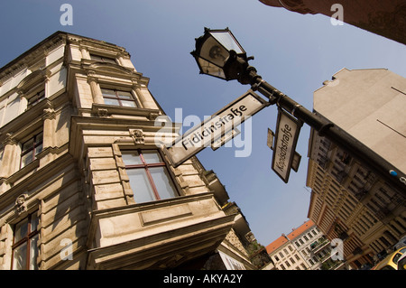 Fassaden der alten Gebäude, Kreuzberg, Berlin, Deutschland Stockfoto