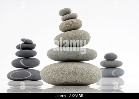 Stein-Pyramide, studio Stockfoto