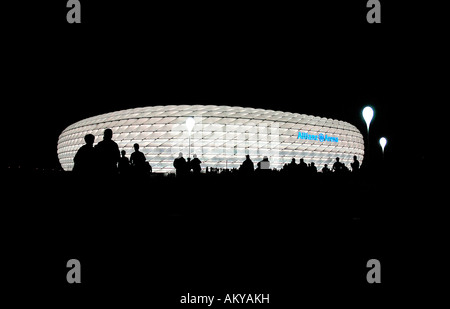 Gäste der Allianz-Arena, München Fröttmaning, München, Bayern, Deutschland Stockfoto