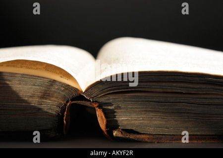 Alte Bibel, close-up Stockfoto