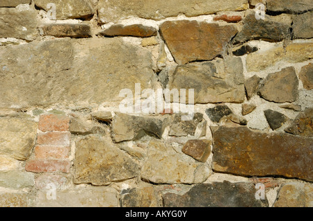 Alte Steinmauer Stockfoto