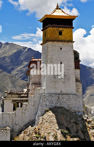 Yumbulagang Fort in der Nähe von Lhasa, Tibet, Asien Stockfoto