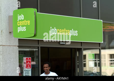 Job Centre Plus Zeichen, Hounslow, Middlesex, UK. Stockfoto