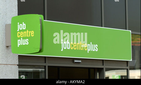 Job Centre Plus Zeichen, Hounslow, Middlesex, UK. Stockfoto