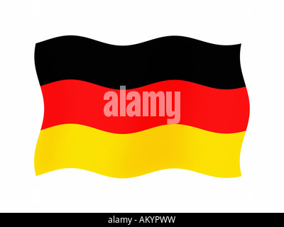 Die Flagge von Deutschland - Grafik Stockfoto