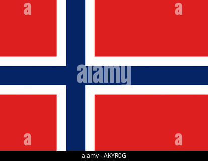 Die Flagge Norwegens - Grafik Stockfoto