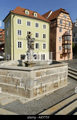 Stöckl, historische Altstadt von Cheb, Eger, Westböhmen, Tschechien Stockfoto