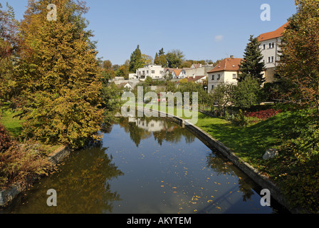 Historische alte Stadt Jindrichuv Hradec, Neuhaus, Süd-Böhmen, Tschechische Republik Stockfoto