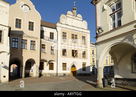 Historischen alten Stadt von Slavonice, Süd-Mähren, Tschechische Republik Stockfoto