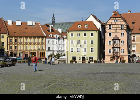 Stöckl, historische Altstadt von Cheb, Eger, Westböhmen, Tschechien Stockfoto