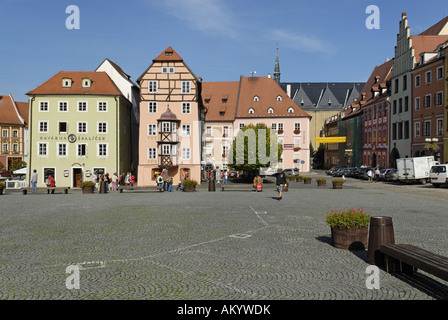 Stöckl, historische Altstadt von Cheb, Eger, Westböhmen, Tschechien Stockfoto