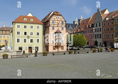 Stöckl, historische Altstadt von Cheb, Eger, Westböhmen, Tschechien Stockfoto