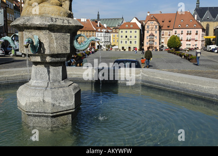 Stöckl, historische Altstadt von Cheb, Eger, Westböhmen, Tschechien Stockfoto