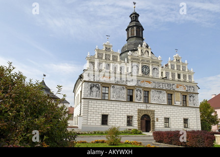 Historische alte Stadt Stříbro, Westböhmen, Tschechische Republik Stockfoto