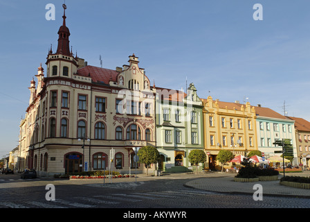 Historische alte Stadt Vodnany, Süd-Böhmen, Tschechische Republik Stockfoto