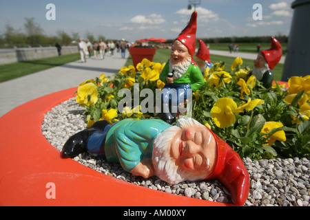 Garten-Zwerg auf der deutschen Gartenbau-Show in München, Bayern, Deutschland Stockfoto