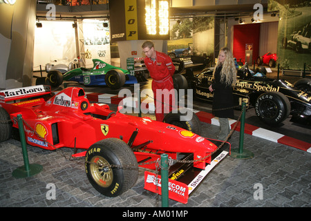 Rennwagen von Michael Schumacher: Ferrari von 1997 an die Erlebniswelt Musuem auf der Nuerburgring Rheinland-Pfalz-Deutschland Stockfoto