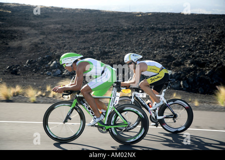 Triathlonien Norman Stadler (GER) während der Ironman World Championship in Kailua-Kona Hawaii USA Stockfoto