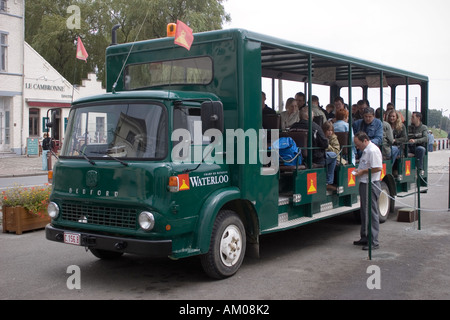 Tour-Bus Waterloo Battlefield Belgien Brüssel Stockfoto