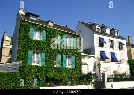 Rue St Vincent, Montmartre, Paris, Frankreich. Stockfoto