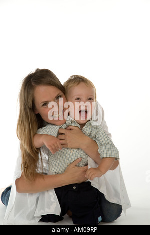 Mutter und Sohn Stockfoto