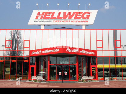 Deutschen Baumarkt Hellweg in Berlin, Deutschland, Europa Stockfoto