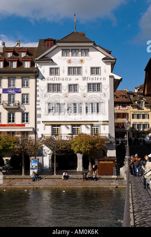 Zunfthaus der Bäcker, Luzern, Schweiz Stockfoto