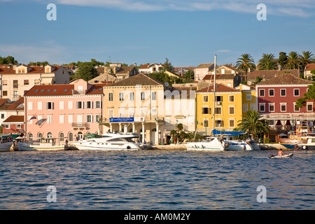 Hafen von Mali Losinj, Insel Losinj, Primorje - Gorski Kotar, Kroatien Stockfoto