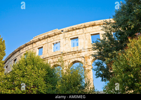 Römische Amphitheater von Pula, Istrien, Kroatien Stockfoto