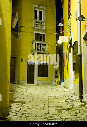 Engen Gassen der alten Stadt Labin Istrien Kroatien Stockfoto