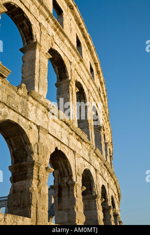 Römische Amphitheater von Pula Istrien Kroatien Stockfoto