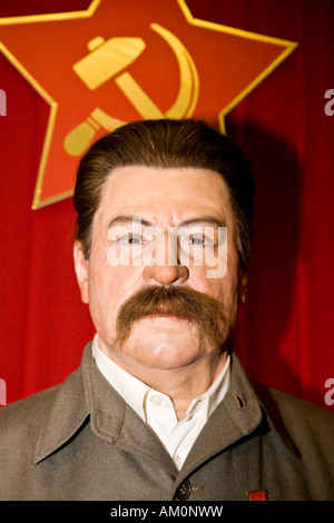 Josef Stalin als eine Wachsfigur Wachsfigurenkabinett von Prag Tschechien Stockfoto