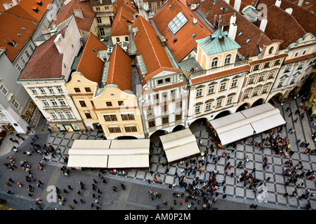 Häuser in der alten Stadt Square Prag Tschechien Stockfoto