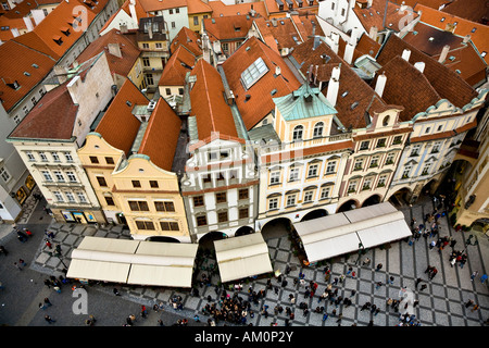 Housesin der alten Stadt Square Prag Tschechien Stockfoto