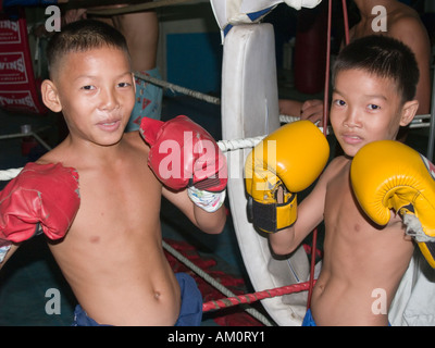 junge Kickboxer, Phnom Penh Stockfoto