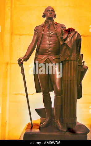 Statue von George Washington, der den ersten Präsidenten der Vereinigten Staaten repräsentiert. USA Stockfoto