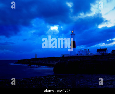 Portland Bill Leuchtturm auf der Isle of Portland Dorset Stockfoto