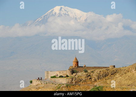 Kloster Chor Virap vor Berg Ararat, Ararat-Provinz, Armenien Stockfoto