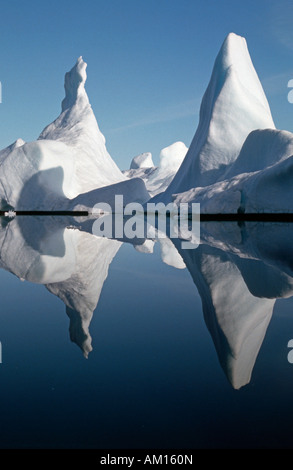 Eisberge, Diskobucht, Jacobshavner Eisfjord, Grönland Stockfoto